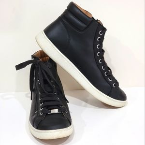 UGG  Leather Mid Top Women's Sneaker Shoes 9 Black 1019663